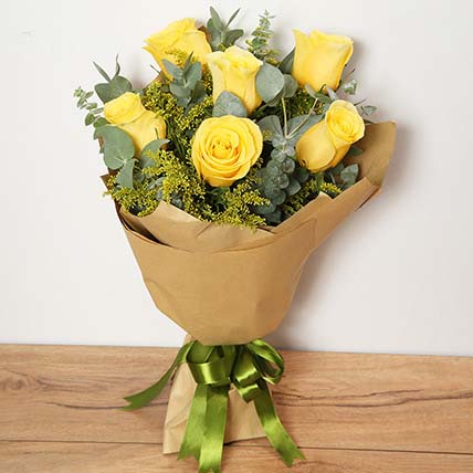 Bouquet Of Yellow Roses EG:  flowers to Egypt
