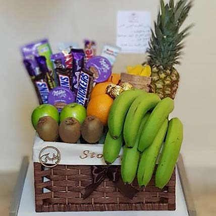 Fresh Fruits N Chocolate Basket: Gift delivery Jordan