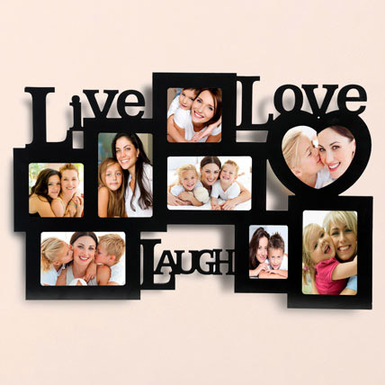 Live Love Laugh Photo Frame: Womens Day Personalised Gifts