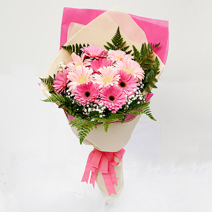 Beautiful Pink Gerbera Bouquet: Pink Flowers