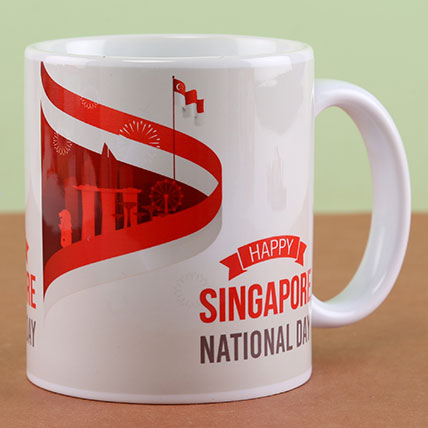 Happy Singapore National Day Mug: Patriotic gifts SG