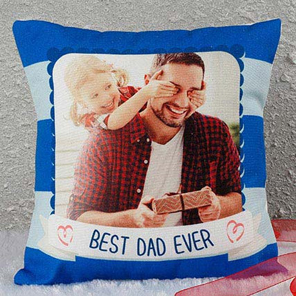 Best Dad Ever Personalised Cushion: Fathers Day Personalised Gifts