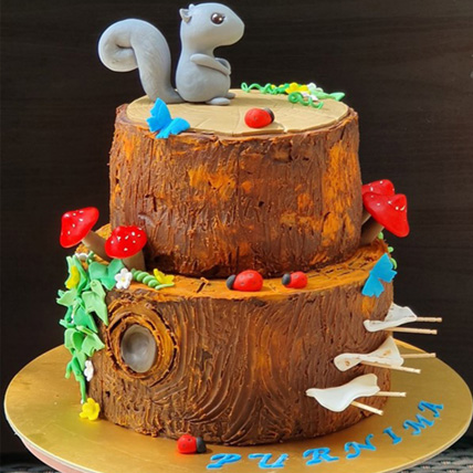 Squirrel Cartoon Cake: Chocolate Cakes