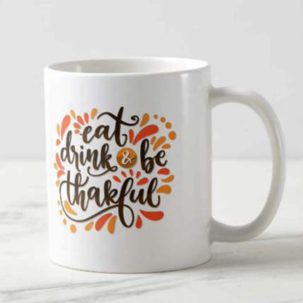 Eat Drink & Be Thankgul Mug: Thanksgiving Gift ideas