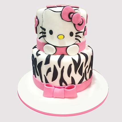 2 Layer Hello Kitty Cake: 