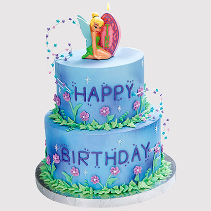 2 Tier Tinker Bell Cake: Tinkerbell Fairy Cakes