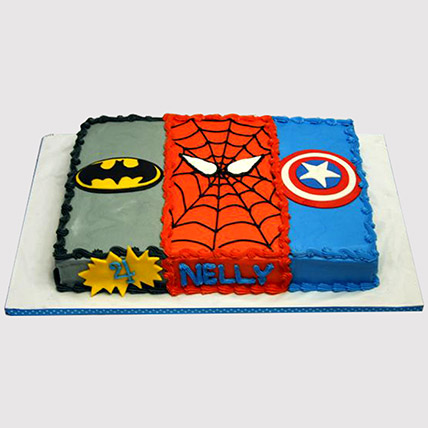 Avengers Cream Cake: 