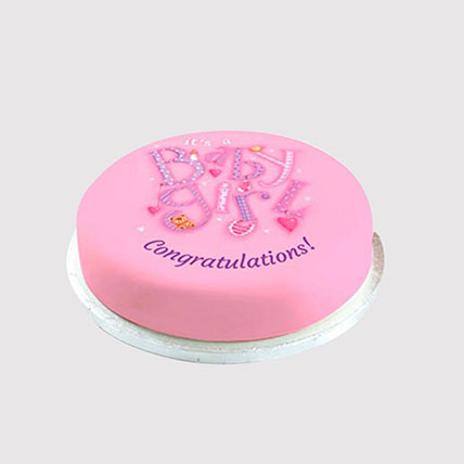 Baby Girl Sweet Surprise Combo: Kids Birthday Cake