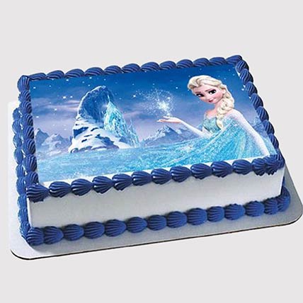 Elsa Photo Cake: Frozen Theme Birthday Cakes