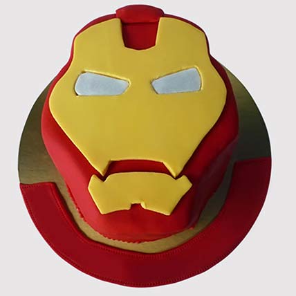 Iron Man Logo Shaped Cake: 