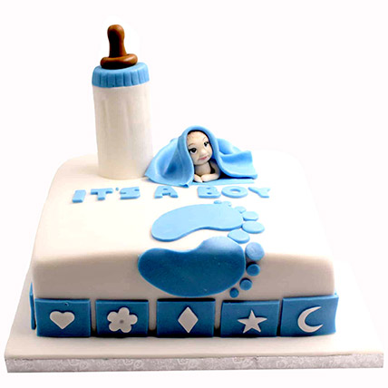 Its Boy Designer Cake: Fondant Cakes