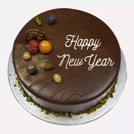Happy New Year Chocolate Cake: New Year Gifts 