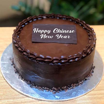 Chinese New Year Classic chocolate ganache cake: CNY Cakes