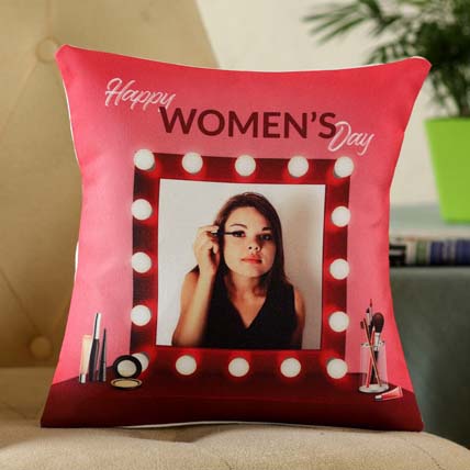 Personalised Women Day Greetings Cushion: Womens Day Personalised Gifts