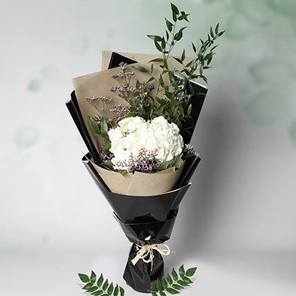 White Hydrangea Bouquet: Hydrangeas Flowers