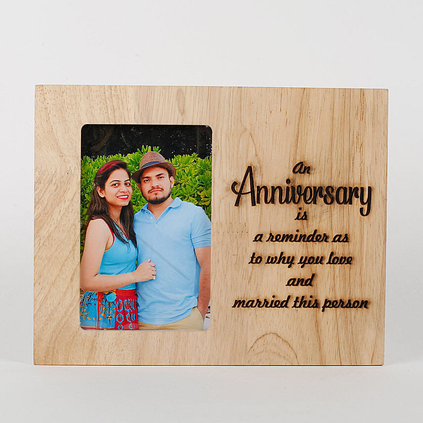 Personalised Anniversary Engraved Frame: Anniversary Gift Ideas