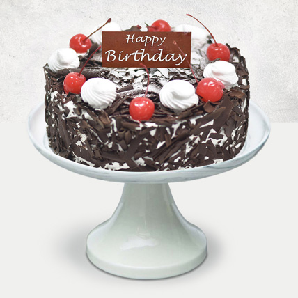 Appetizing Black Forest Cake For Birthday: Black Forest Cake 
