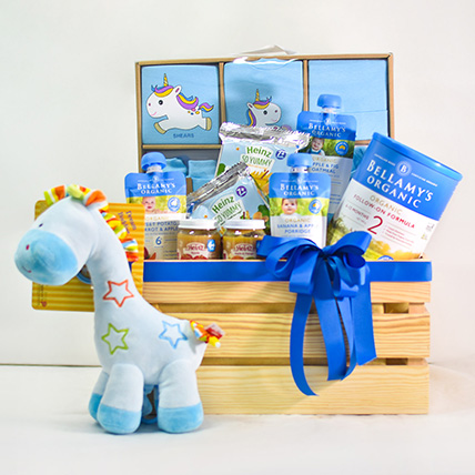 Soft Toy Assorted Puree Baby Hamper: Hamper Delivery Singapore