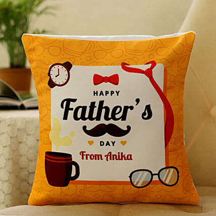 Personalised Cushion For Father: Fathers Day Personalised Gifts