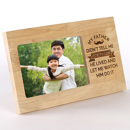 Personalised Photo Frame For Dad: Gifts For Father