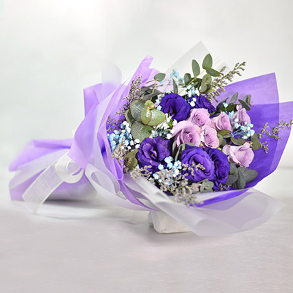 Mixed Flowers Attractive Bunch: Baby's Breath Flowers Delivery