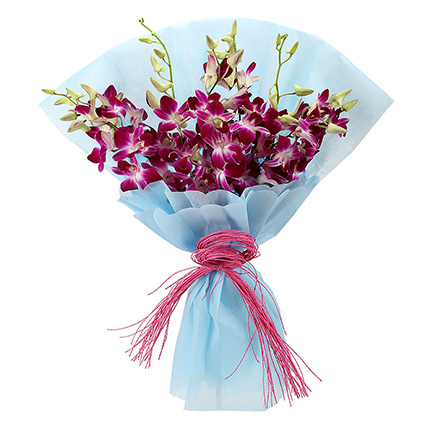 Purple Orchids Bouquet: Orchid Arrangements