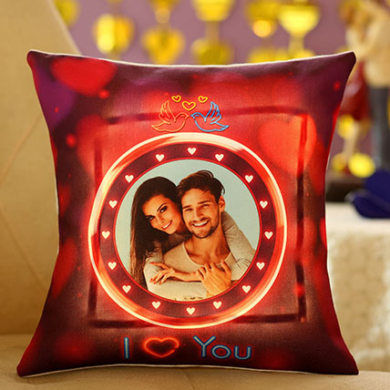 Personalised Led Cushion: Romantic Gifts