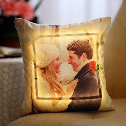 Personalised Led Cushion For Couple: Customized Cushions