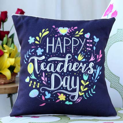 Teachers Day Greetings Cushion: Teachers Day gifts