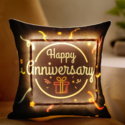 Happy Anniversary Led Cushion: Anniversary Gifts for Wife