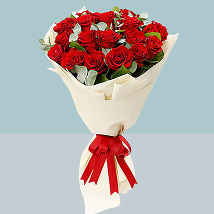 Bouquet of 20 Roses: Teddy Day Gifts
