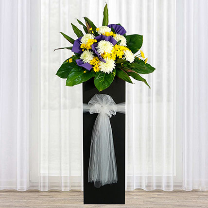 Reverence Condolence Mixed Flowers: Sympathy N Funeral Flower Stands
