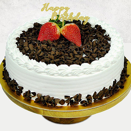 Black Forest Happy Birthday Cake: For Him