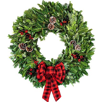 Bow Christmas Wreath: Christmas Wreaths