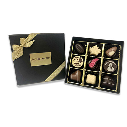 Christmas Themed 9 Pcs Assorted Chocolate: Best Chocolates in Singapore