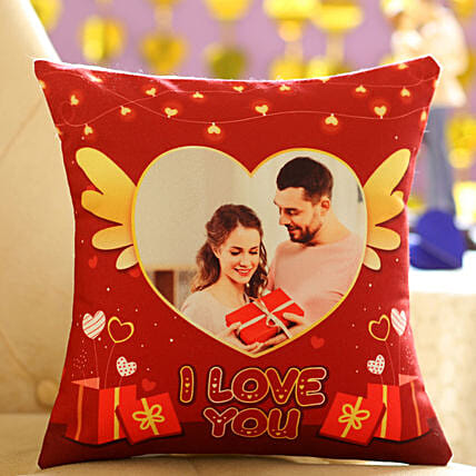 Romantic Personalised Cushion For Valentine: Valentine Gifts For Bf
