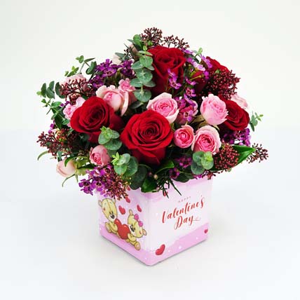 Floral Cuddle For My Valentine: Valentines Day Gifts For Boyfriend