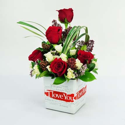 I Love You Flower In A Vase: 