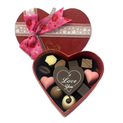 Valentine Special Chocolates In Heart Shaped Box: Valentines Day Gifts