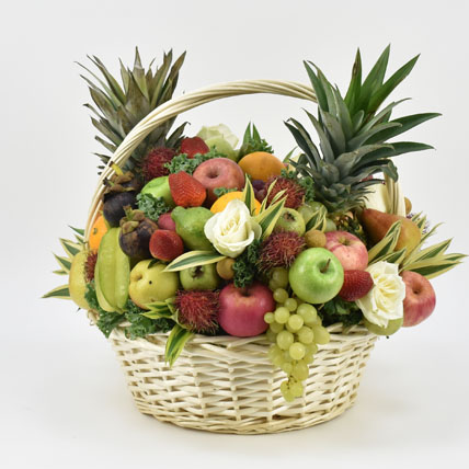 Exotic Fruits Basket Big: Birthday Gift Hamper