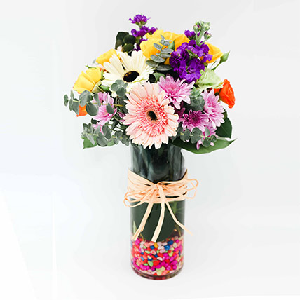 Blooming Mixed Flowers Bouquet: Mothers Day Flowers Singapore