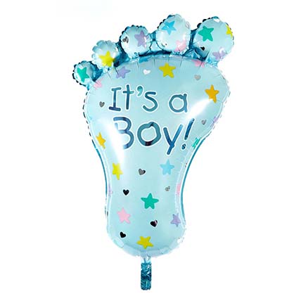 It's a Boy foot Balloon: Balloon Delivery Singapore
