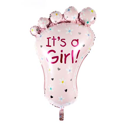 It's a Girl foot Balloon: Balloons 