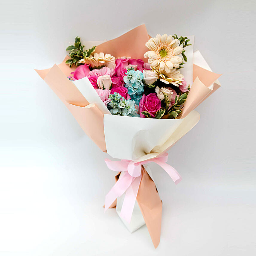 Bright And Graceful Mixed Flowers Bouquet: Gift Shop