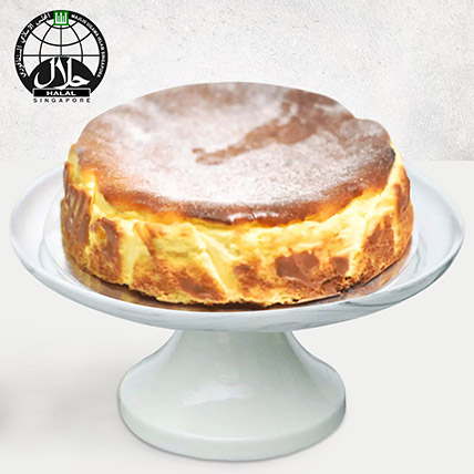 Halal Certified Creamy Burnt Cheese Cake: Cheesecake Singapore