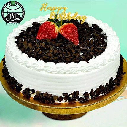 Halal Certified Delectable Black Forest Cake: 