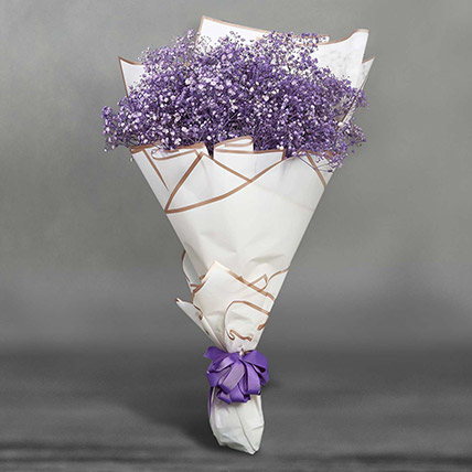 Grand Posy Of Purple Gypso: Baby's Breath Bouquets