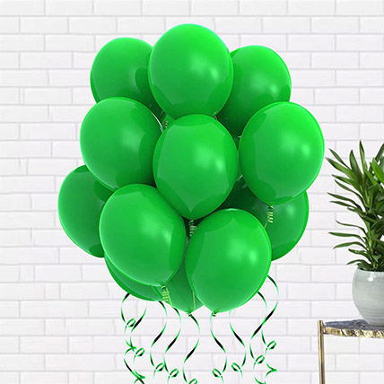 Helium Filled Green Latex Balloons: Balloon Flower Bouquet