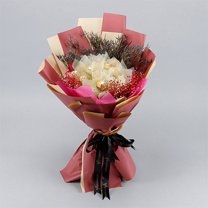 Sweet Rocher Bouquet: Chocolate Delivery Singapore