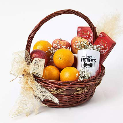 Fruit & Chocolates With Mug For Father's Day: Father's Day Hampers